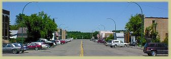 Picture of the new downtown Wawanesa
