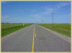  Picture of the road going down into wawanesa