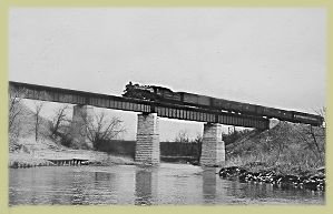 pic of train crossing a train bridge