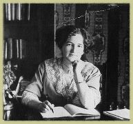 Picture of Nellie McLung at desk