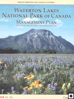Cover of Waterton Lakes National Park Management Plan,  Parks Canada