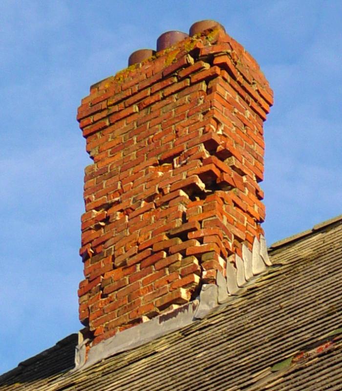 Hazel Hill: Commercial Cable Company telegraph building, middle chimney