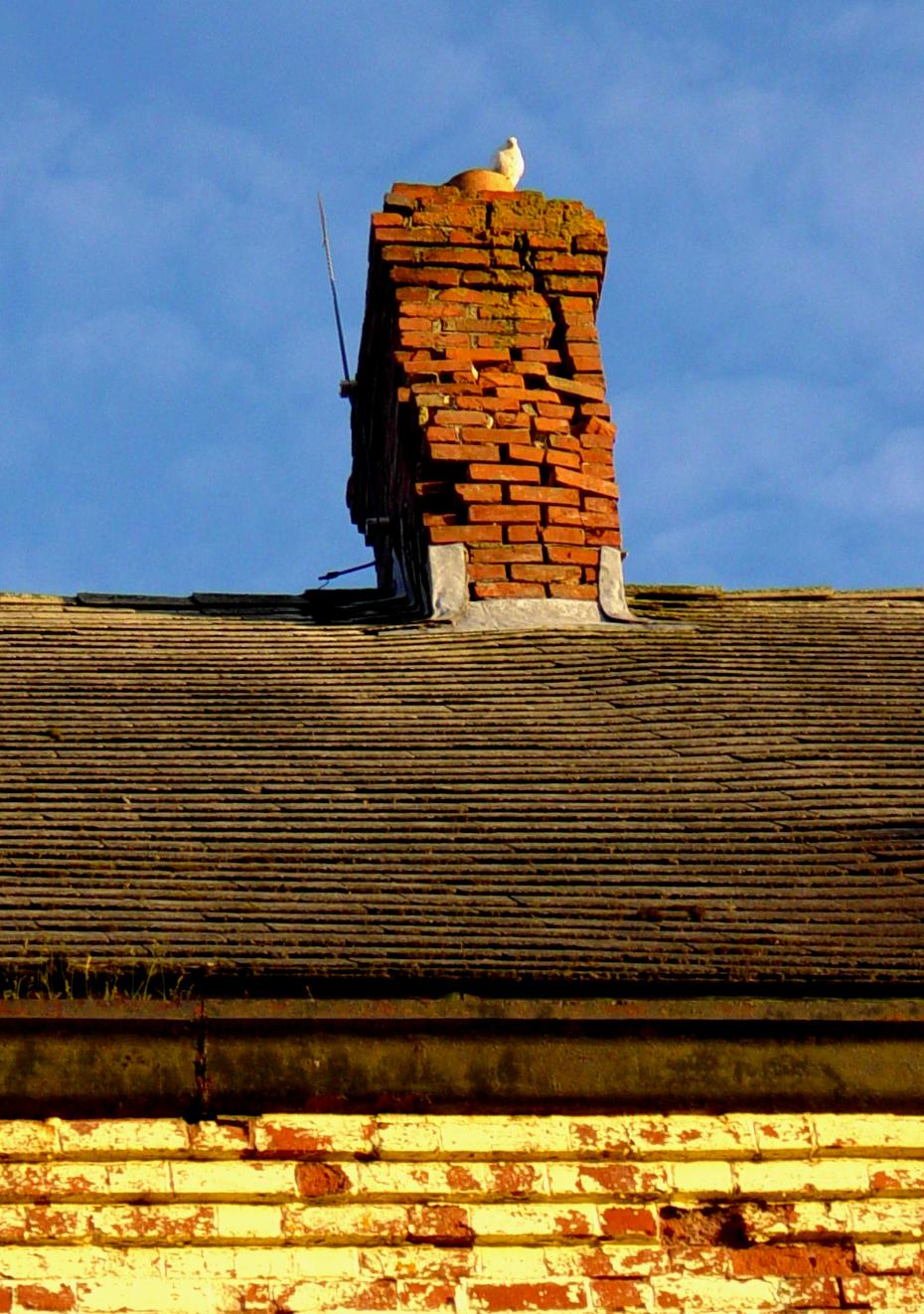 Hazel Hill: Commercial Cable Company telegraph building, east chimney