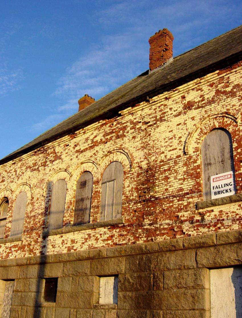 Hazel Hill: Commercial Cable Company telegraph building, back (south side)