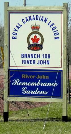 River John: Legion Remembrance Gardens