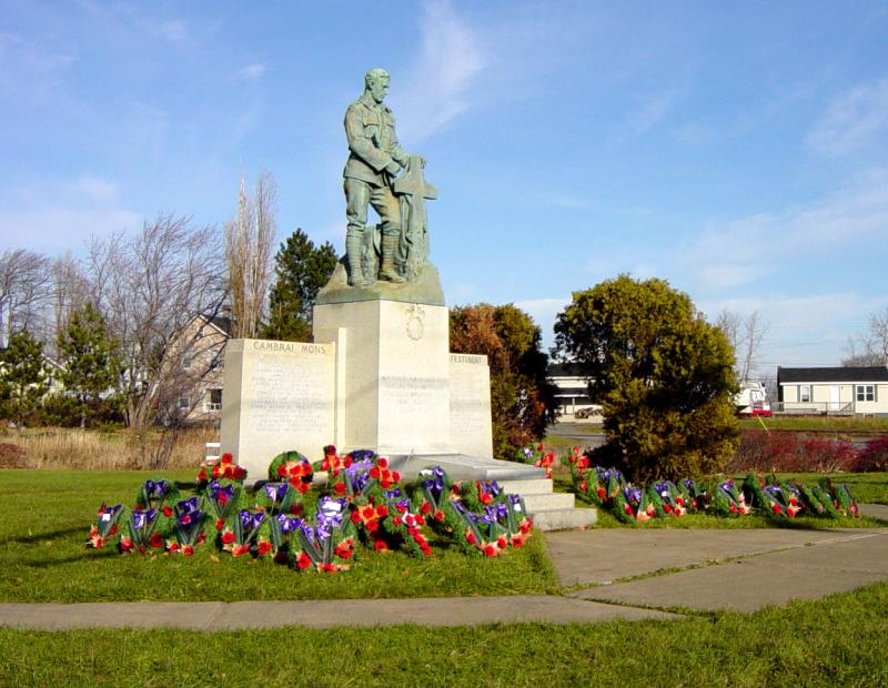 Westville: war memorial, after Rememberance Day 2005