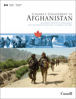 Canada’s engagement in Afghanistan - quarterly report to Parliament for the period of October 1 to December 31, 2009