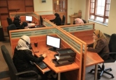 Women working at the first Family Support Hotline in Kabul