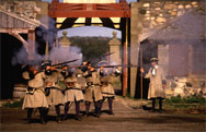 Soldiers firing muskets at the Dauphin Gate Area.
Photo taken by Andre Cornellier
Summer 1988
5J-3-36