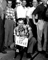 Picketers at the 1958 Stelco strike (click for a closer look)