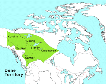 Map of Dene Territory