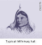 Typical Mi'kmaq hat