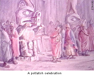 A potlatch celebration