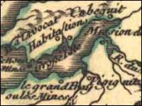 Robert de Vaugondy, Gilles, Partie de l'Amrique Septent? qui comprend la Nouvelle France ou le Canada, 1755. Bibliothque nationale du Qubec.