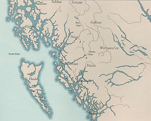 Map of the Skeena River