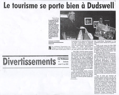 (La Tribune, 12 mai 2001)