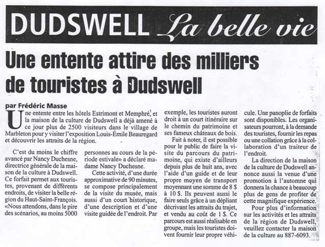 (Le Haut-Saint-François, 23 juin 2001)