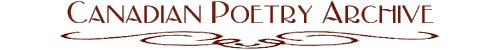 Banner: Canadian Poetry Archive