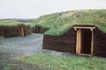Photograph: Re-creation of Viking sod home
