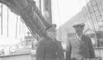 Photograph: Captain Joseph-Elzéar Bernier and Nu-Kood-lah on board the "Arctic"
