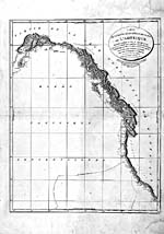 Map: French copy of "A Chart Shewing Part of the Coast of N.W. America ," by George Vancouver, 1798-1801