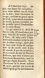 Image: Page from de Tonti's account of La Salle's voyages