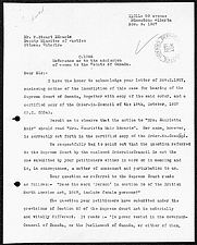 Letter from Emily Murphy to the Deputy Minister of Justice (November 9, 1927)