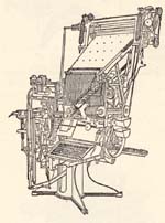 Illustration d'une linotype