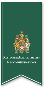 Restoring Accountability - Recommendations