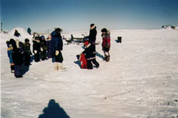 Students Outside Iglu