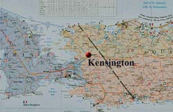 Map of P.E.I. showing Kensington