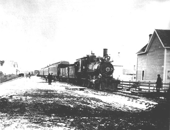 First Passenger Train into Edmonton, Alberta, 1909