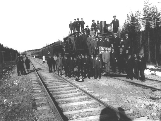 Official Party at Completion of Line, Apr.7 1914