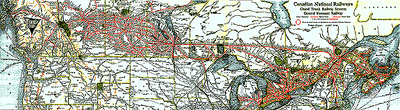 CNR map, 1937