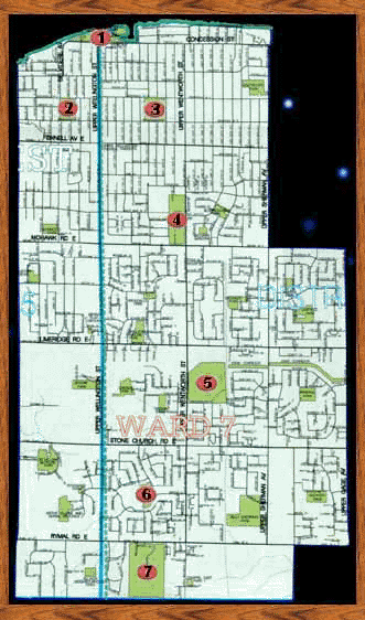 Imagemap of Ward 7