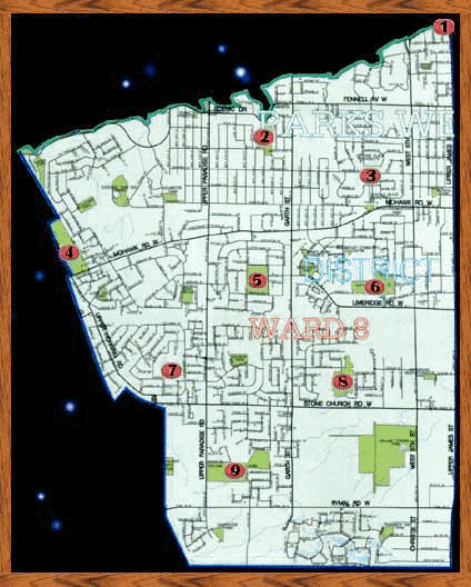 Imagemap of Ward 8