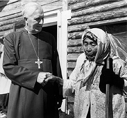 picture of Bishop Tom Greenwood and Eliza Steamboat, 1960
