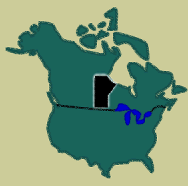 map of Canada highlighting Manitoba