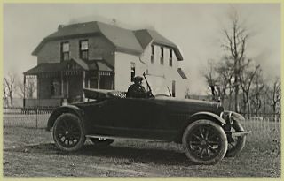pic of A F Kempton, his car & house