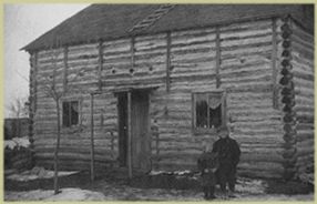 pic of Criddle's log cabin