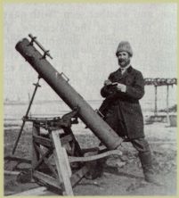 pic of Percy Criddle & telescope