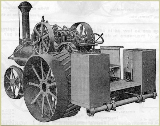 Picture of a steam tractor