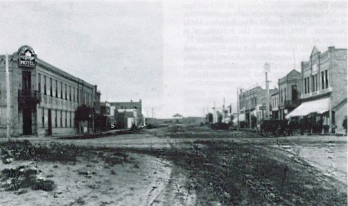 Picture of the old main street from the north