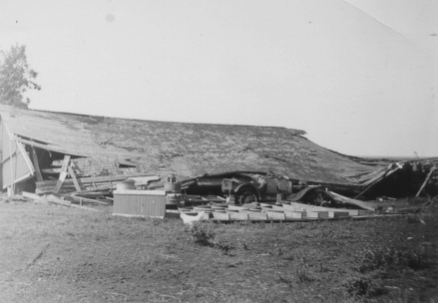 Picture of the McKay's farm disaster.