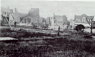 Picture of the hotel and livery barn fire 1933 