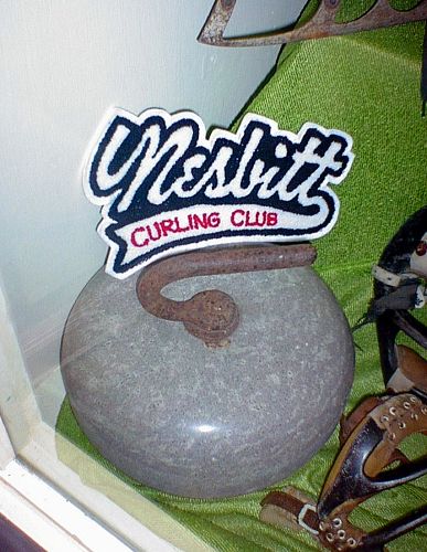 Old Nesbitt Curling Club rock