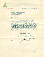 Official letter appointing Claude Champagne assistant director at the Conservatoire de musique et d'art dramatique, November 24, 1942