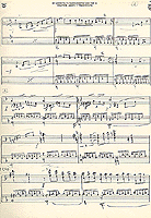 Manuscrit autographe de l'ébauche du premier mouvement du Concerto