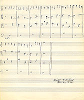 Couterpoint homework by composer Violet Archer, November 20, 1934