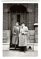 Photo de Claude Champagne et son épouse, juillet 1952